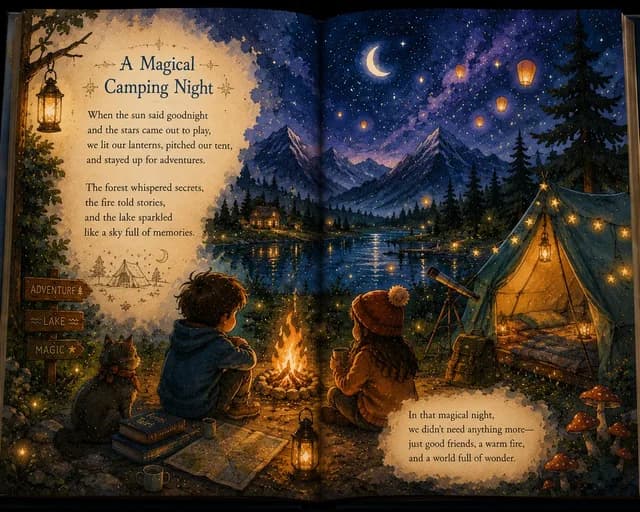 Magical Children's Storybook Illustration preview image 1