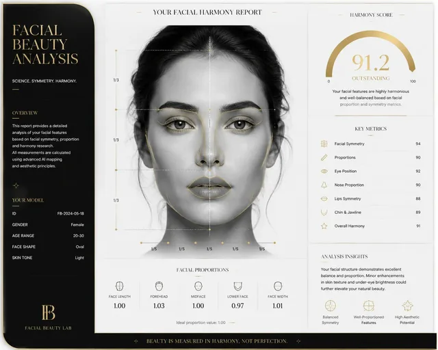Luxury Facial Harmony Report preview image 1