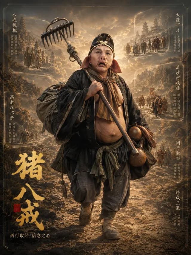 Zhu Bajie 3D Character Poster preview image 1