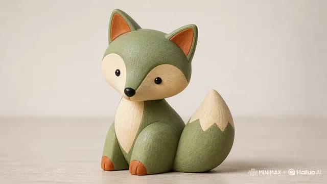 Scandinavian Wooden Toy Figure preview image 1