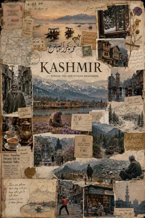 Kashmir Archival Travel Journal Collage preview image 1
