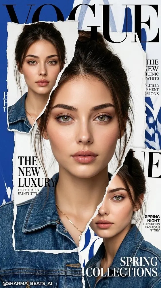 Luxury Vogue Fashion Editorial Poster preview image 1