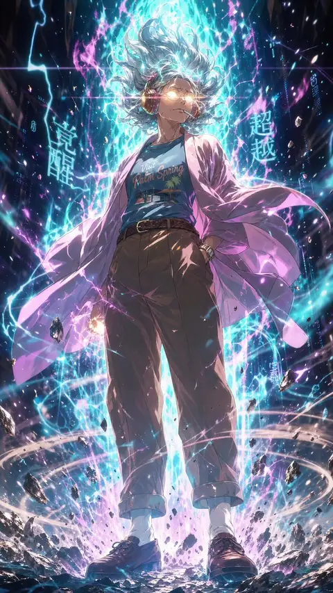 Cyberpunk Anime Energy Awakening preview image 1