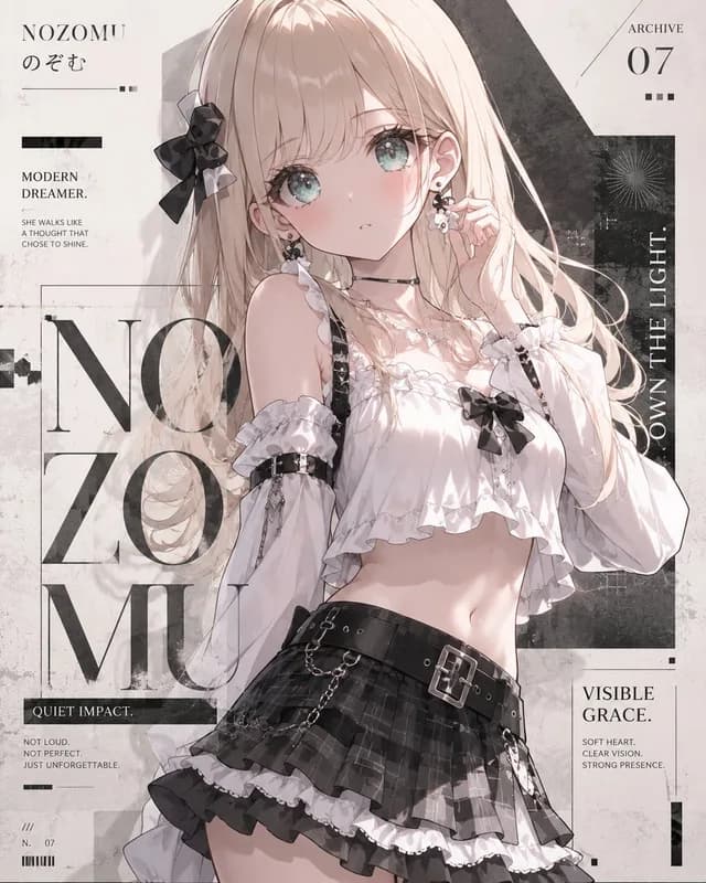 Anime Fashion Magazine Poster preview image 1