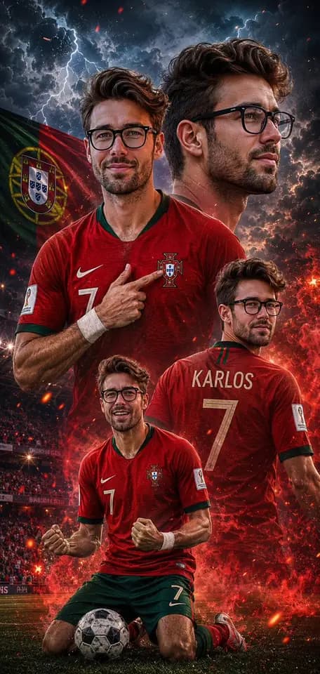 Cinematic Football Poster Portrait preview image 1