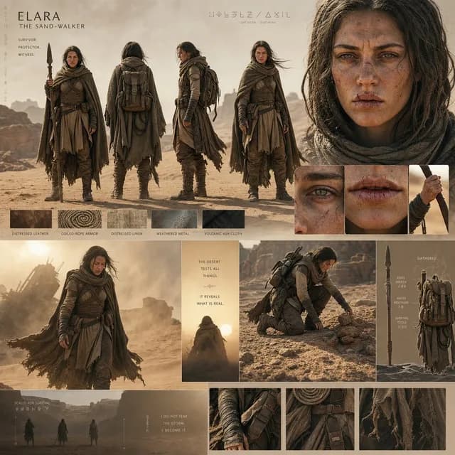 Desert World Cinematic Character Board preview image 1