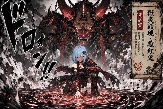 Summoning Jutsu i2i Manga Prompt preview image 1