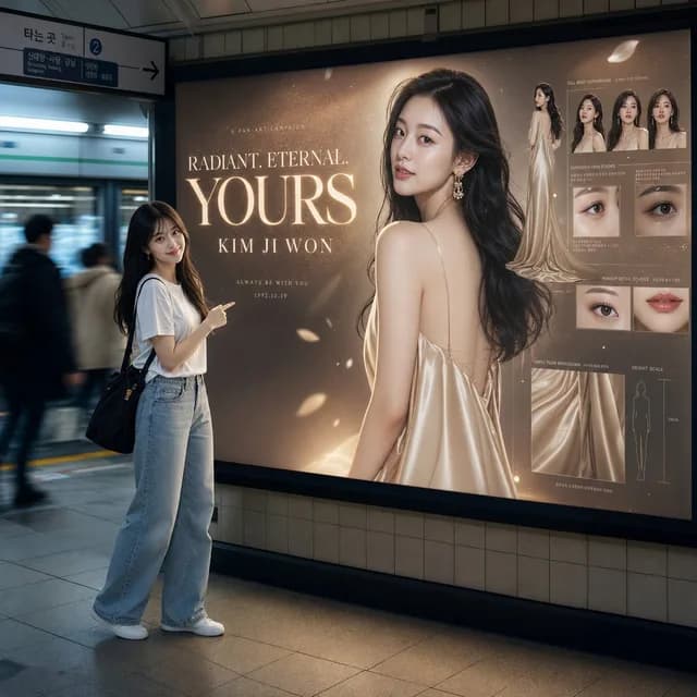 Subway Billboard Cinematic Portrait preview image 1