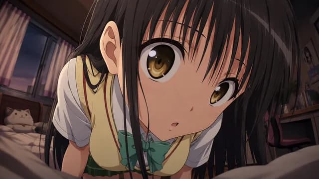 Cinematic Anime Schoolgirl Close-Up preview image 1
