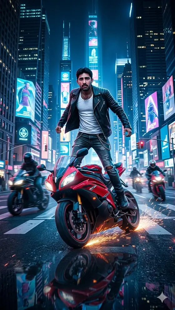 Neon City Superbike Stunt preview image 1