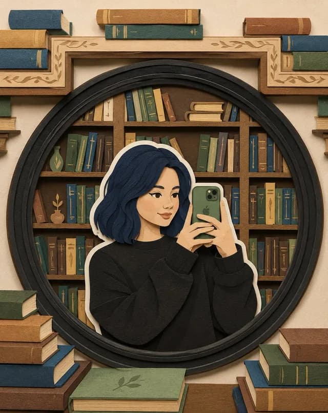 Layered Paper-Cut Character Illustration preview image 1