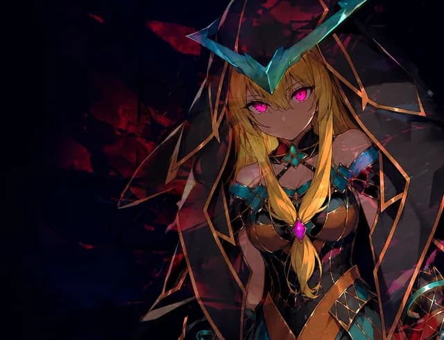 Dark Fantasy Anime Sorceress preview image 1