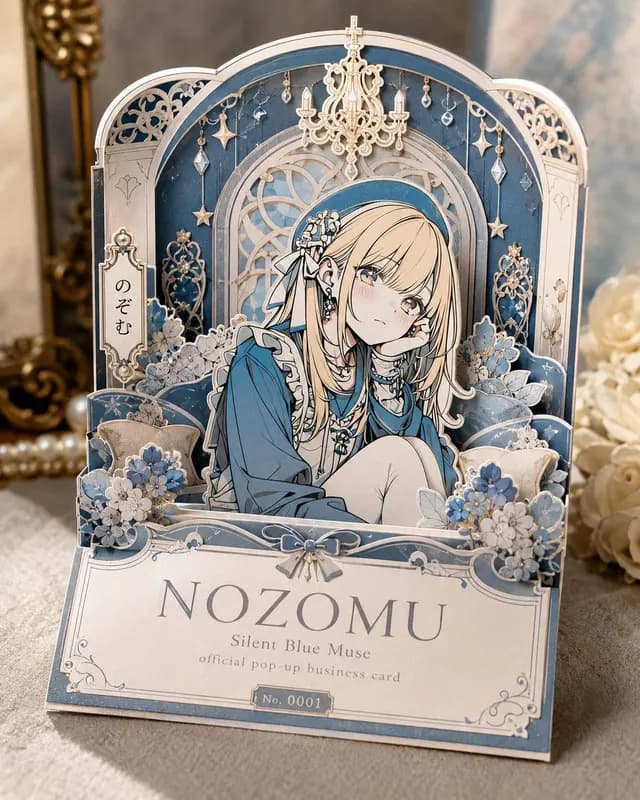 Anime Pop-Up Business Card preview image 1