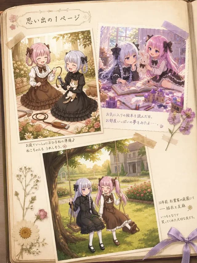Nostalgic Sisters Scrapbook Page preview image 1