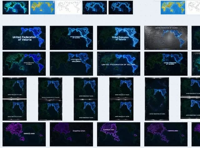 Fictional World Map Attempts Collage preview image 1