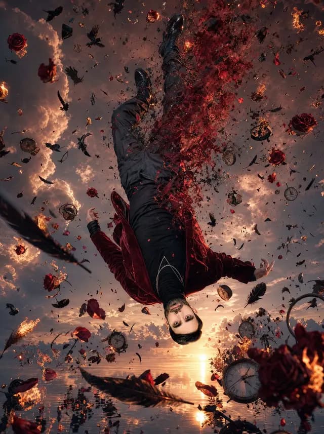 Upside-Down Surreal Falling Man preview image 1