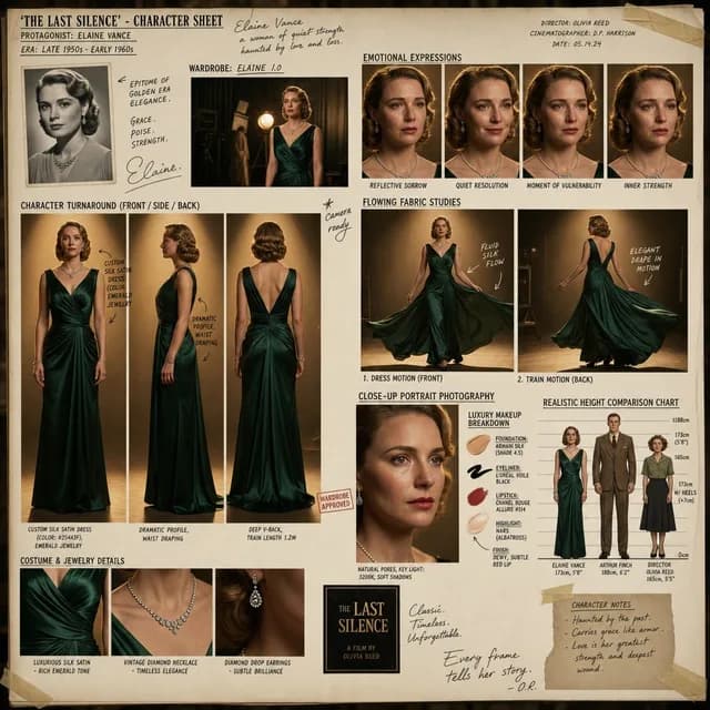 Hollywood Drama Character Sheet preview image 1