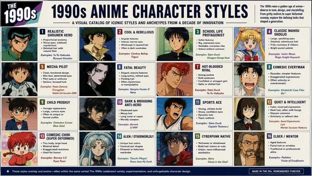 Anime Style Infographic Catalog preview image 1