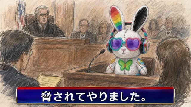 Courtroom Sketch Rabbit Witness preview image 1