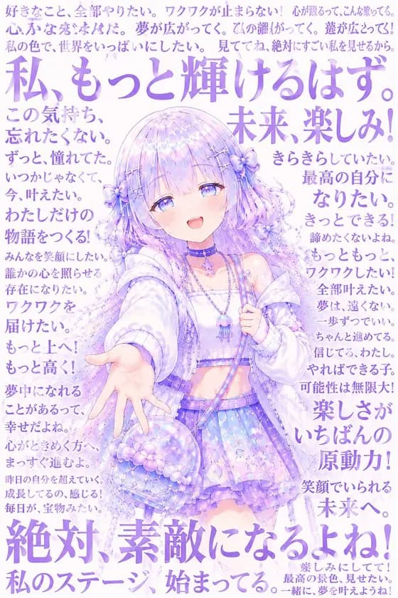 粉彩动漫内心独白海报 preview image 1