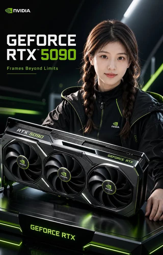 NVIDIA RTX 5090 Ad Poster preview image 1