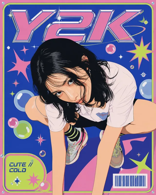 Y2K Vector Magazine Cover preview image 1