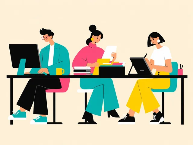 Flat Vector Office Team Illustration preview image 1