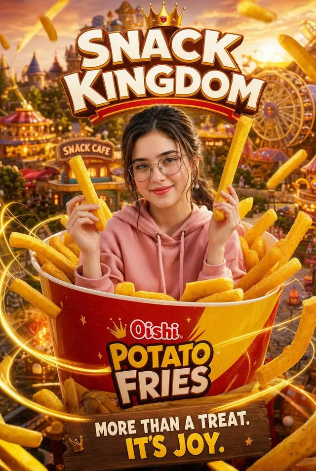 Snack Kingdom Potato Fries Ad preview image 1