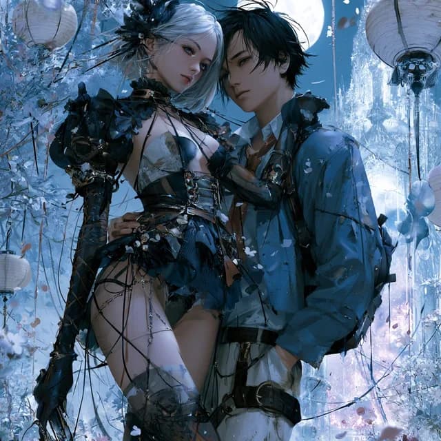 Moonlit Isekai Couple Cover preview image 1