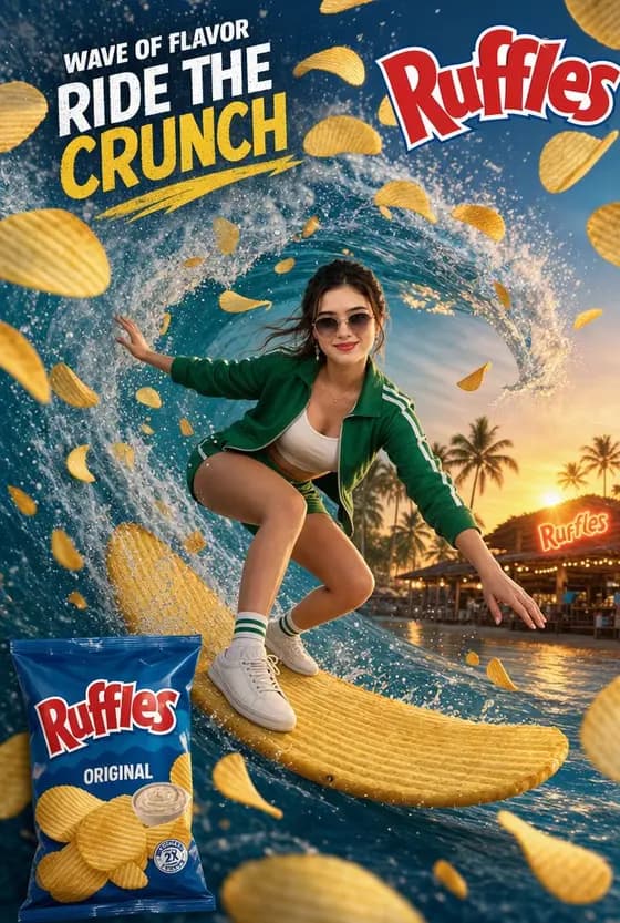 Ruffles Wave of Flavor Surf Ad preview image 1