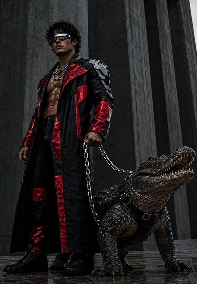 Brutalist Fashion with Alligator preview image 1