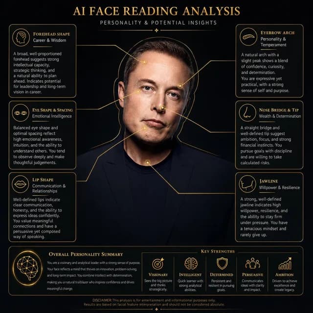 AI Face Reading Infographic preview image 1