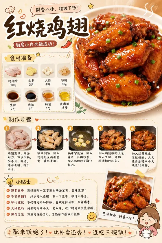 Gourmet Recipe Visual Note Poster preview image 1