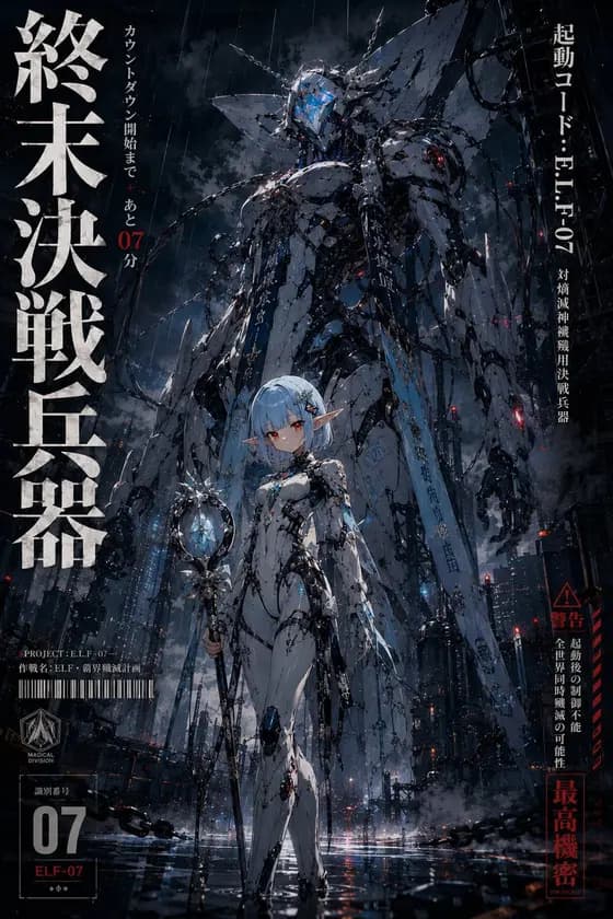90s Mecha Anime Key Visual preview image 1