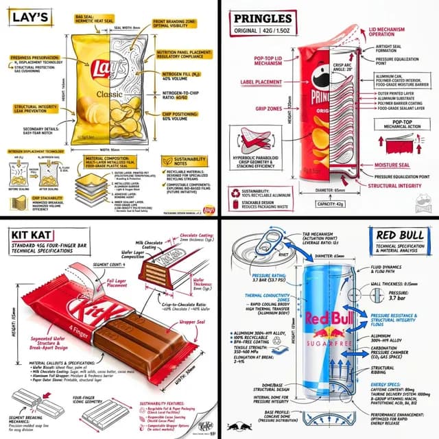Technical Engineering Product Infographic preview image 1