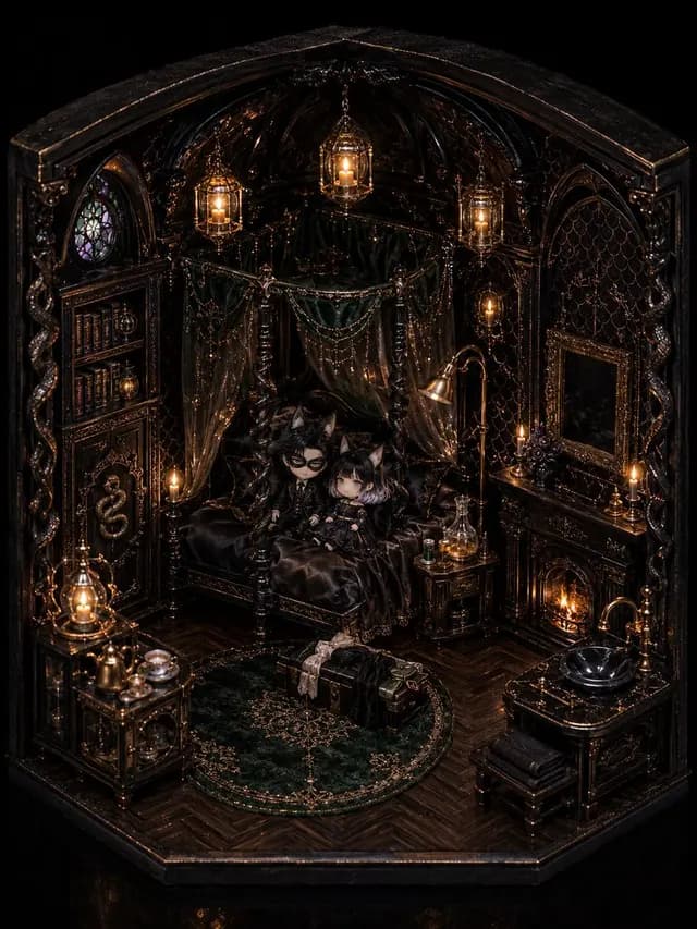 Gothic Chibi Dollhouse Chamber preview image 1