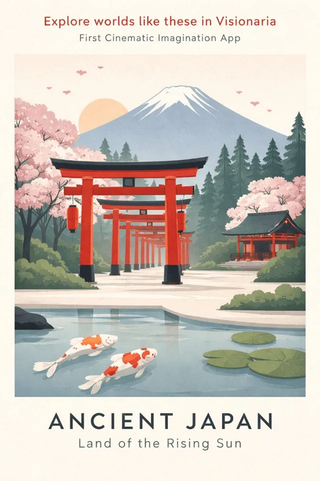Ancient Japan Travel Poster preview image 1