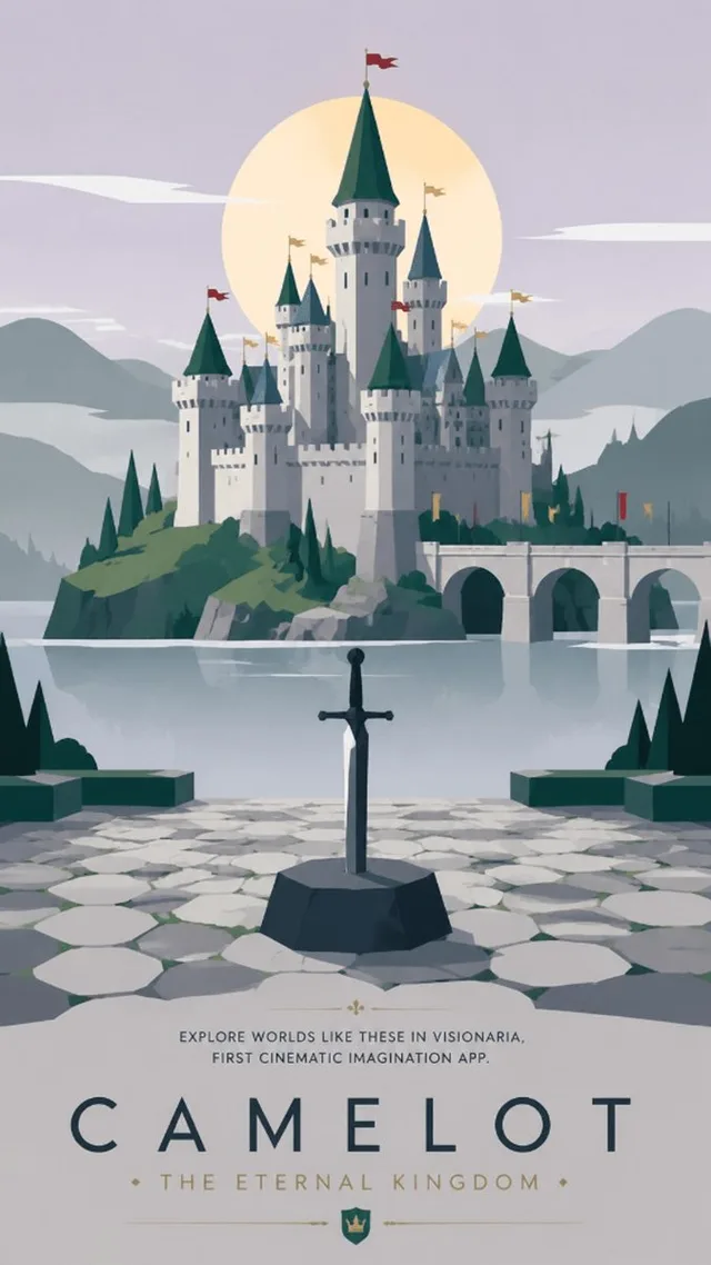 Camelot Fantasy Travel Poster preview image 1
