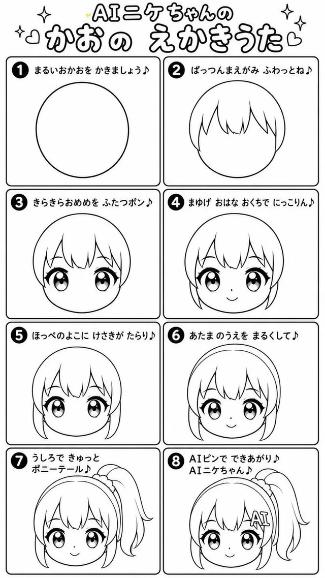 Japanese Chibi Drawing Song Worksheet preview image 1