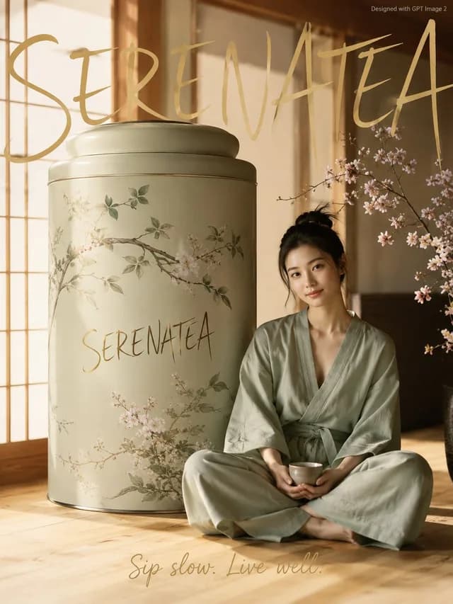 Japanese Minimalist Wellness Poster preview image 1