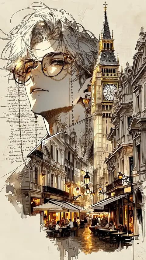European City Travel Illustration preview image 1