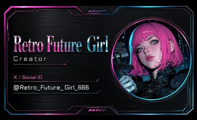 Cyberpunk AI Creator Card preview image 1