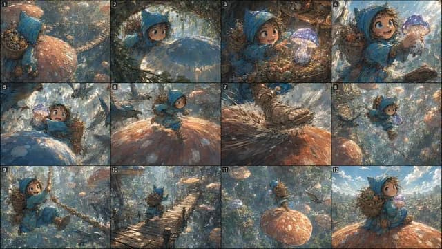 Fantasy Mushroom Forest Storyboard preview image 1