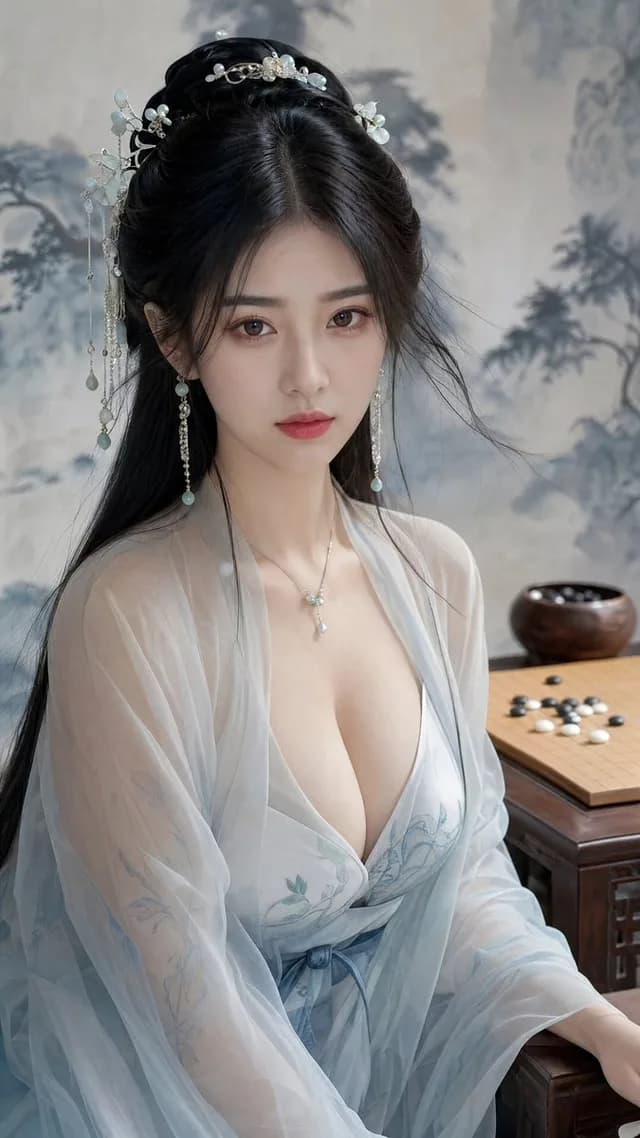 Classical Chinese Go Portrait preview image 1
