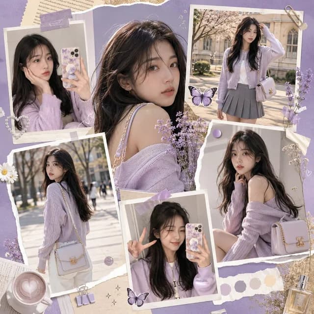 K-Fashion Z 世代社交媒体拼贴 preview image 1