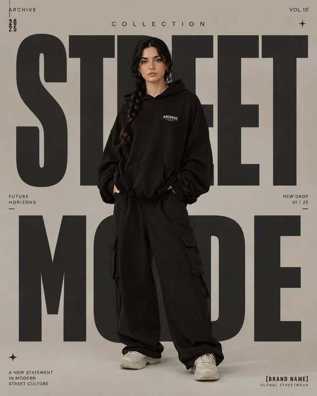 High-Fashion Editorial Magazine Poster preview image 1