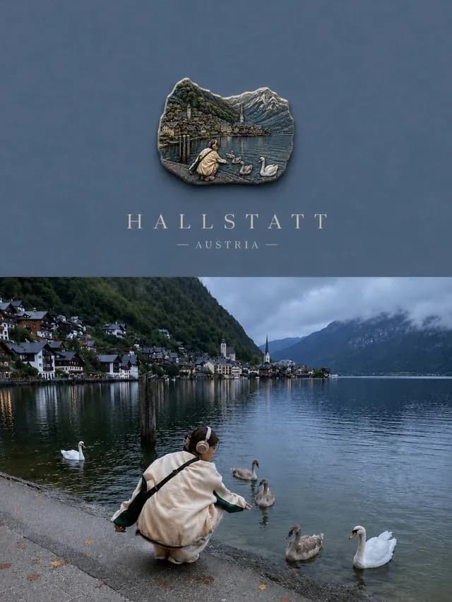 Luxury Travel Poster Split Layout preview image 1