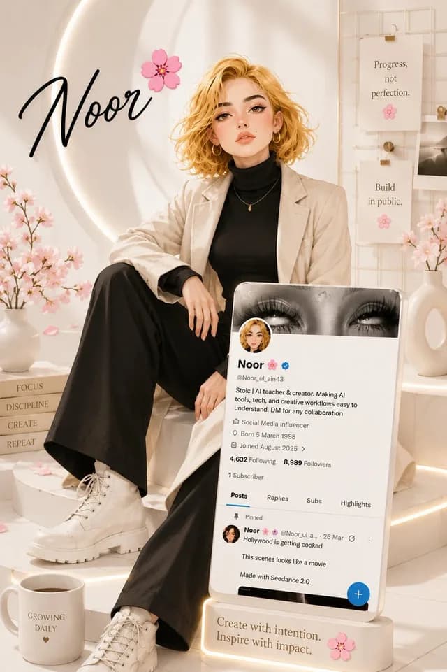 Luxury Influencer Branding Poster preview image 1