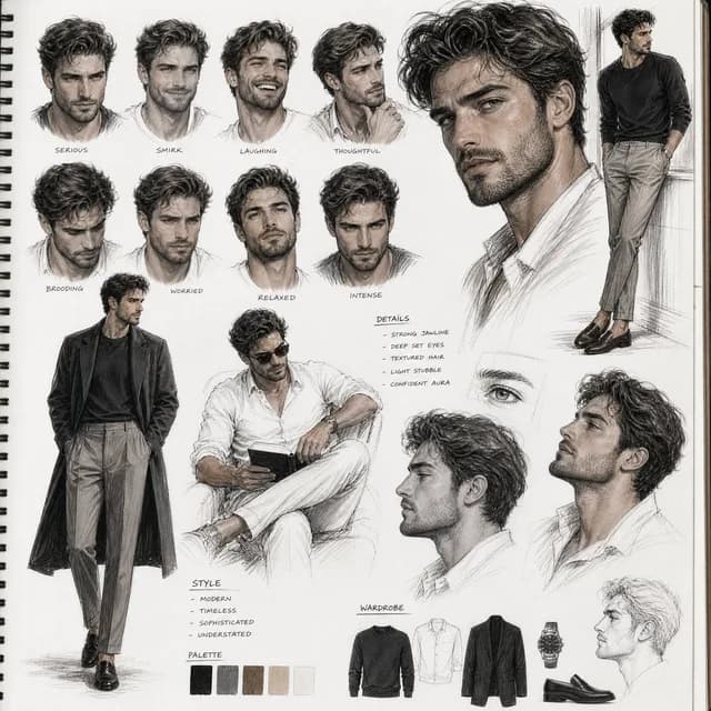 Sketchbook Character Study Board preview image 1
