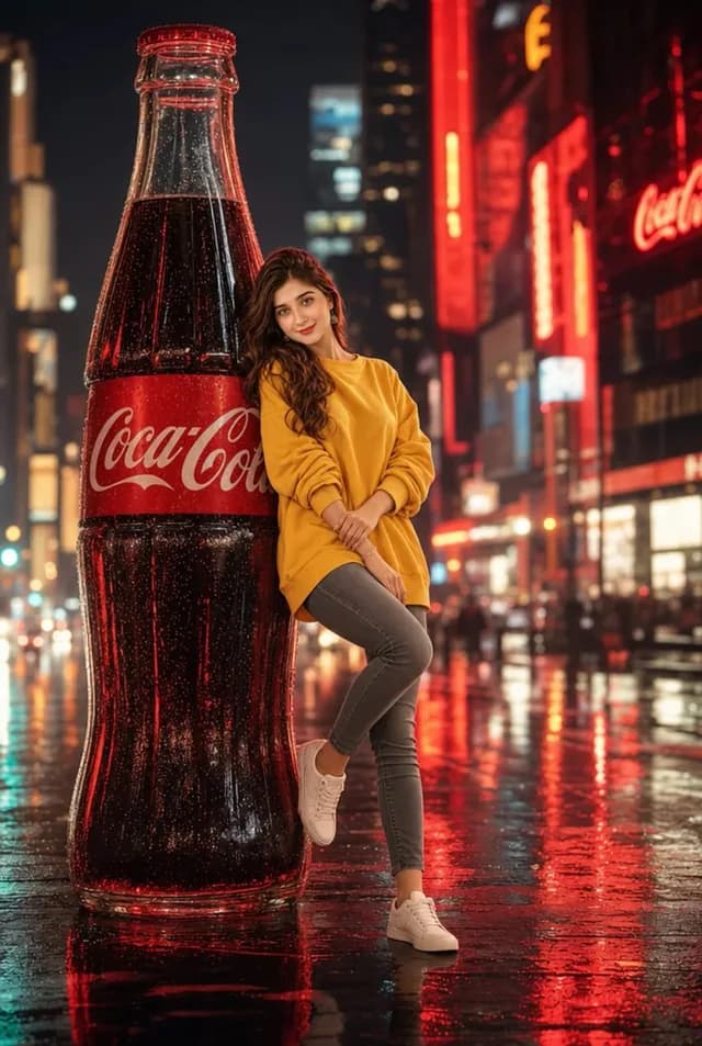 Cinematic Neon City Beverage Advertisement preview image 1